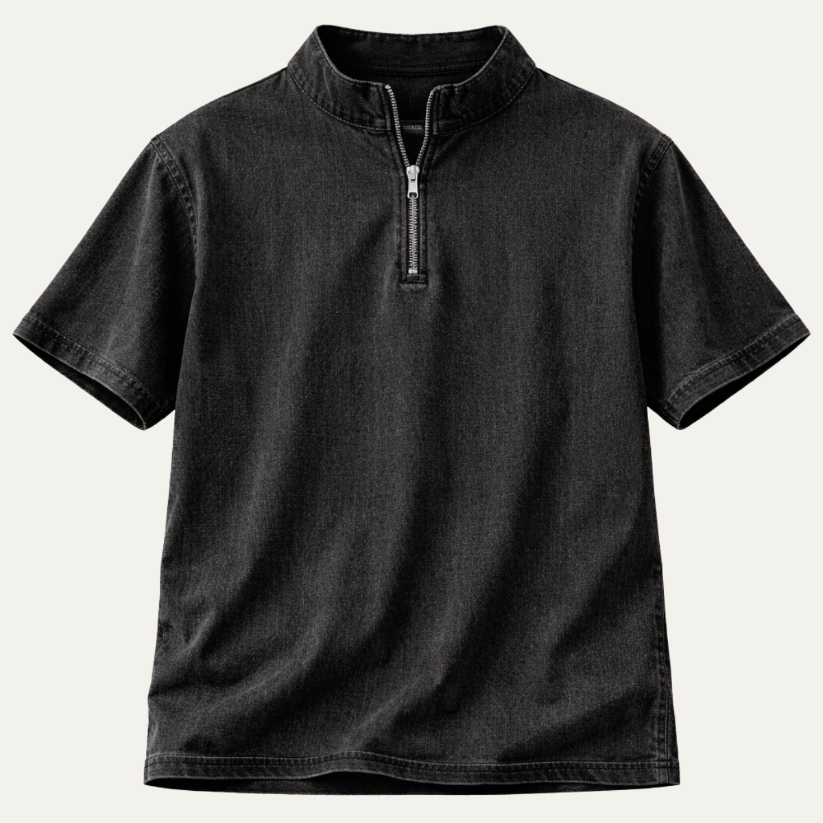 The Melrose Men’s Casual Zip Up Collar Shirt