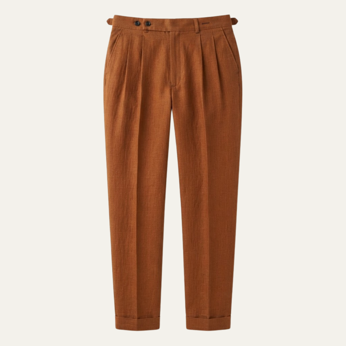 The Brianza Men’s Vintage High Waist Linen Dress Pants