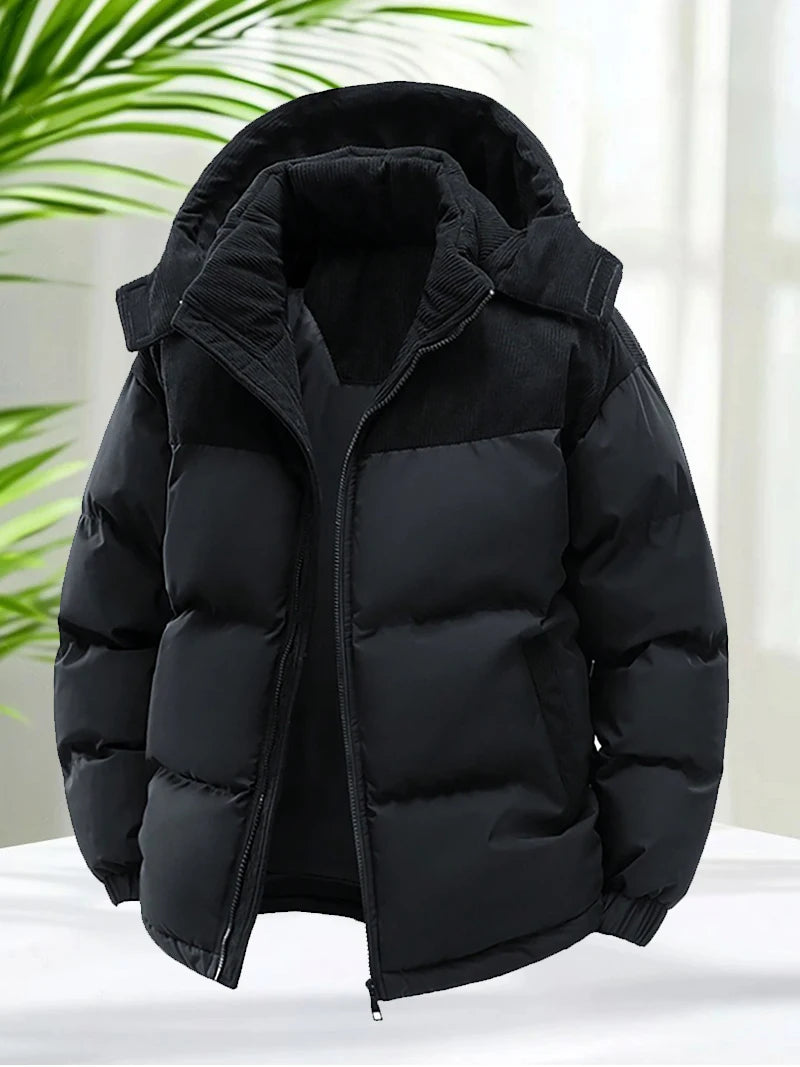 The Del Mar Men’s Warm Padded Hooded Puffer Jacket