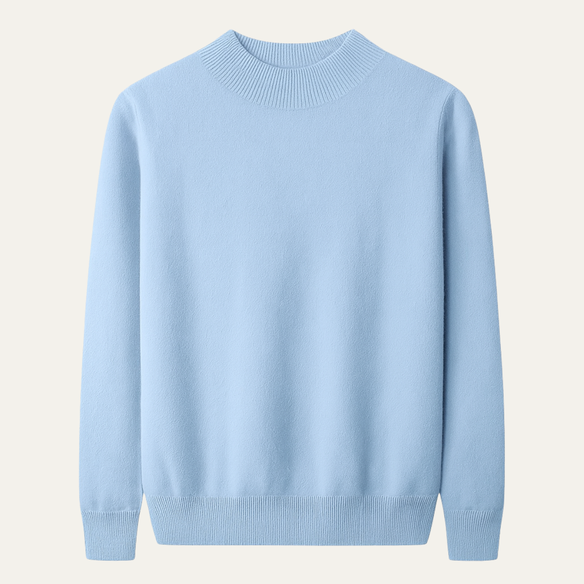 The Taranto Men’s Plain Mock Neck Knit Sweater