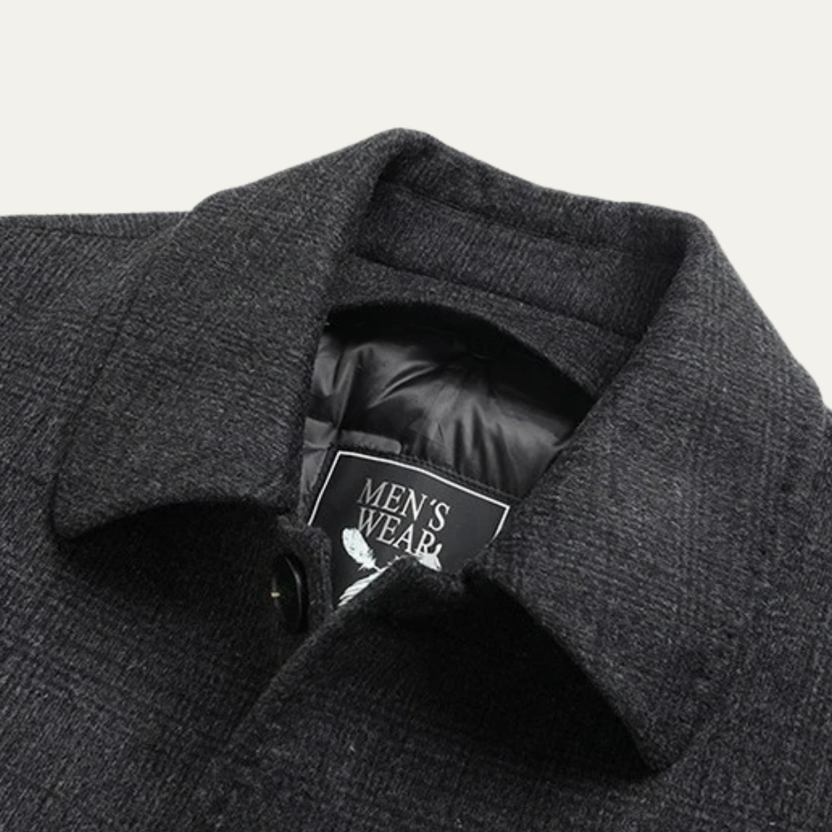 The Sanremo Men’s Winter Mid Length Wool Down Overcoat