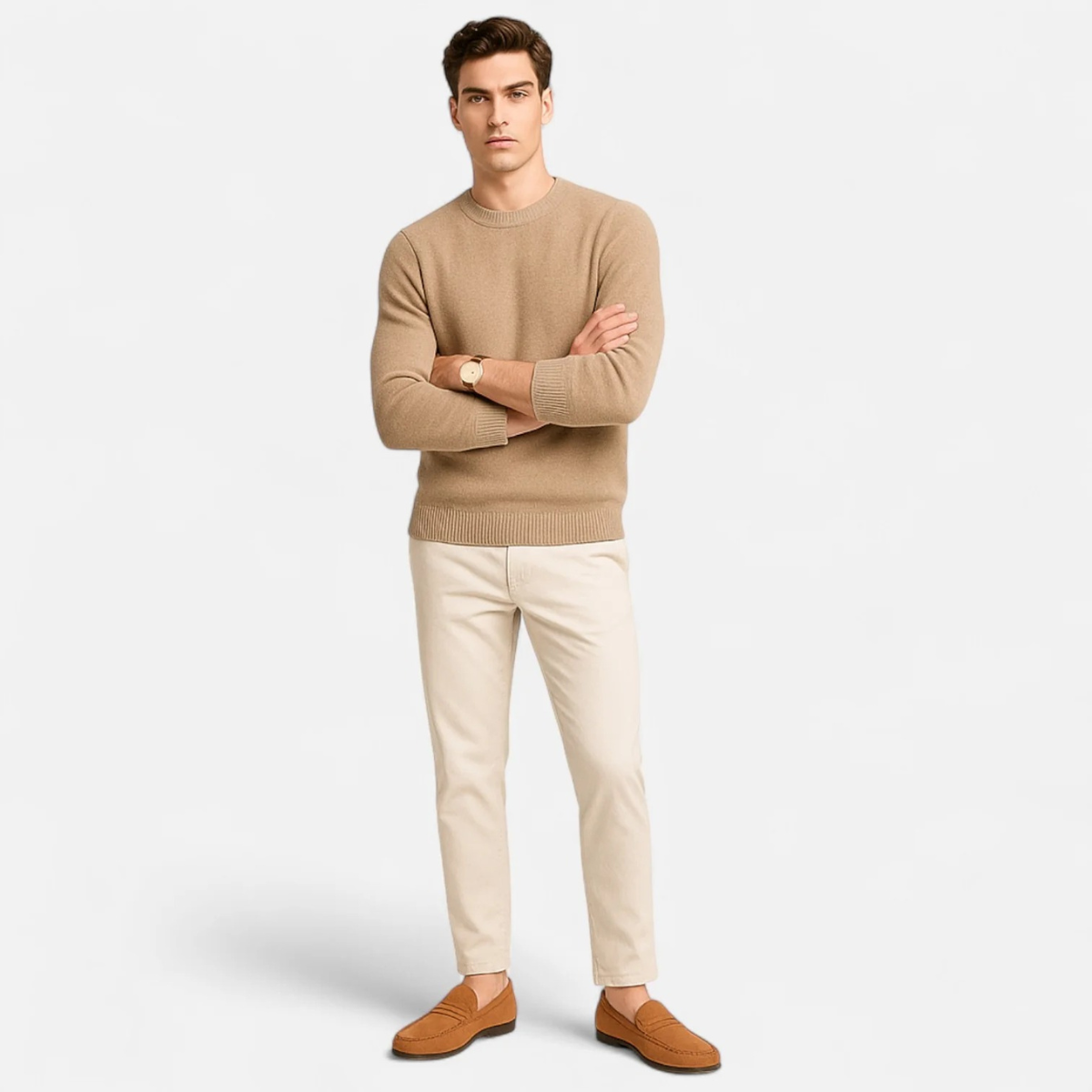 The Marostica Men’s Suede Classic Moccasins Slip On Loafers