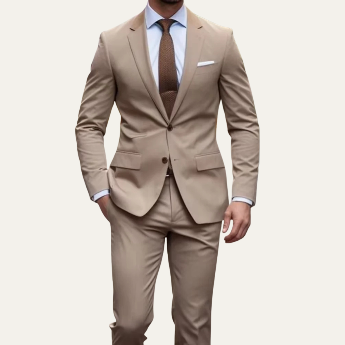 The Notting Hill Men’s Slim Fit Suit – Tailored 2 Piece Formal Jacket & Trousers
