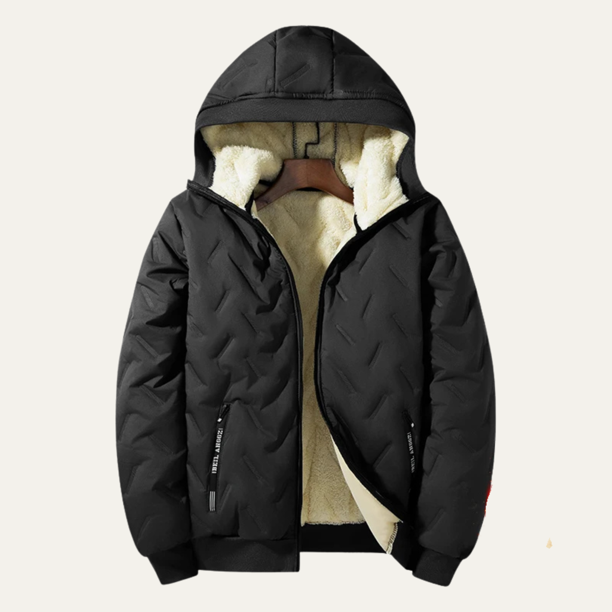 The Fairmont Hill Men’s Thermal Fleece Windproof Hooded Jacket