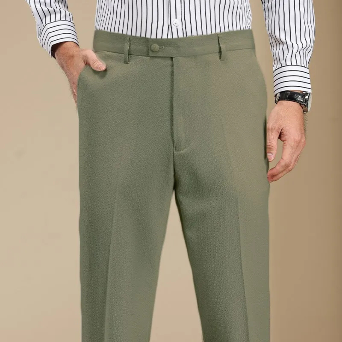 The Barbaresco Men’s Anti Wrinkle Straight Leg Dress Pants