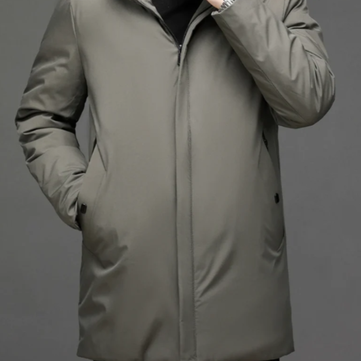 The Mountclair Men’s Modern Fit Warm Hooded Jacket