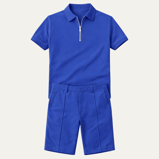 The Rockridge Men’s Summer Beach Set – Polo Shirt & Shorts