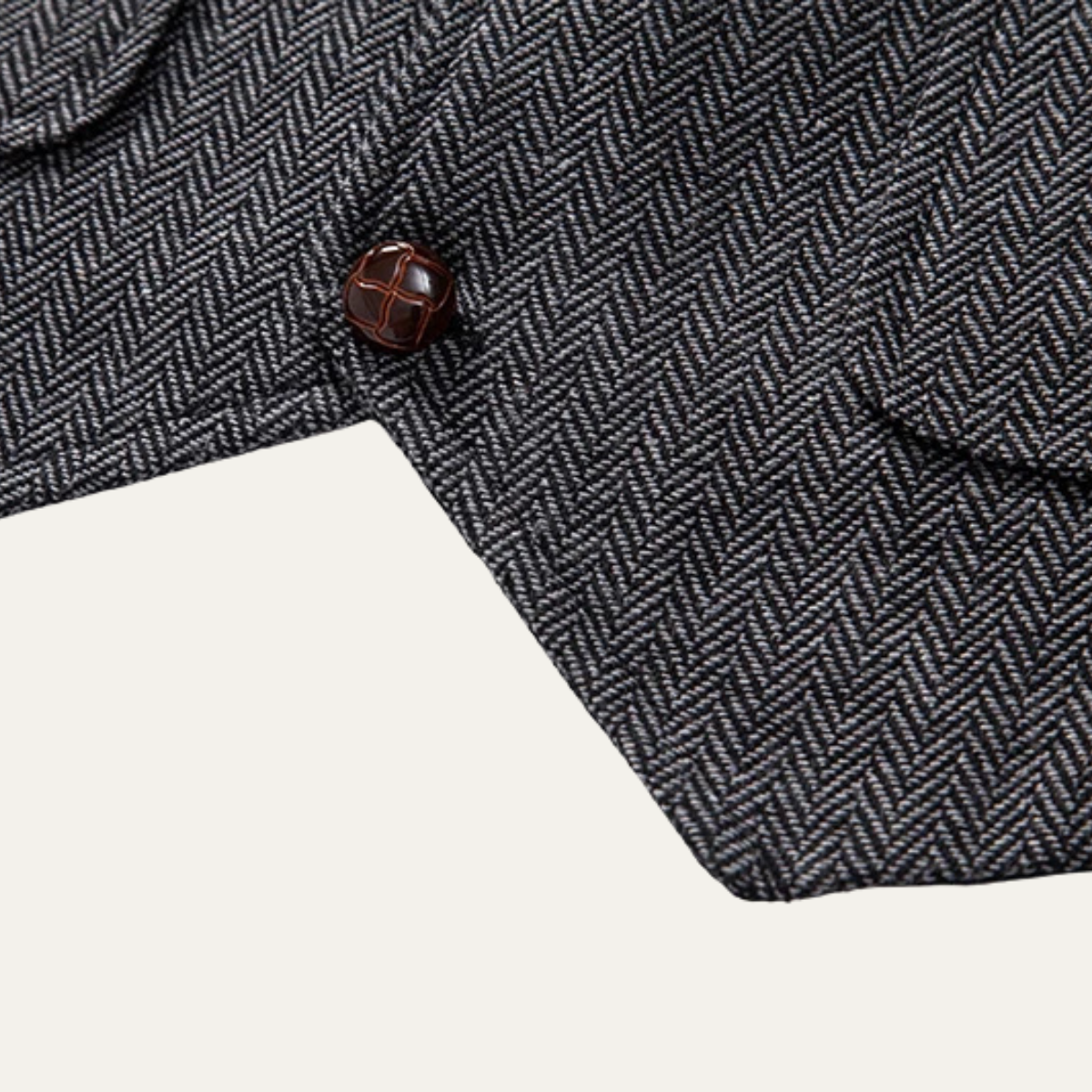 The Braga Men’s Tweed Pocket Suit Vest with Chain