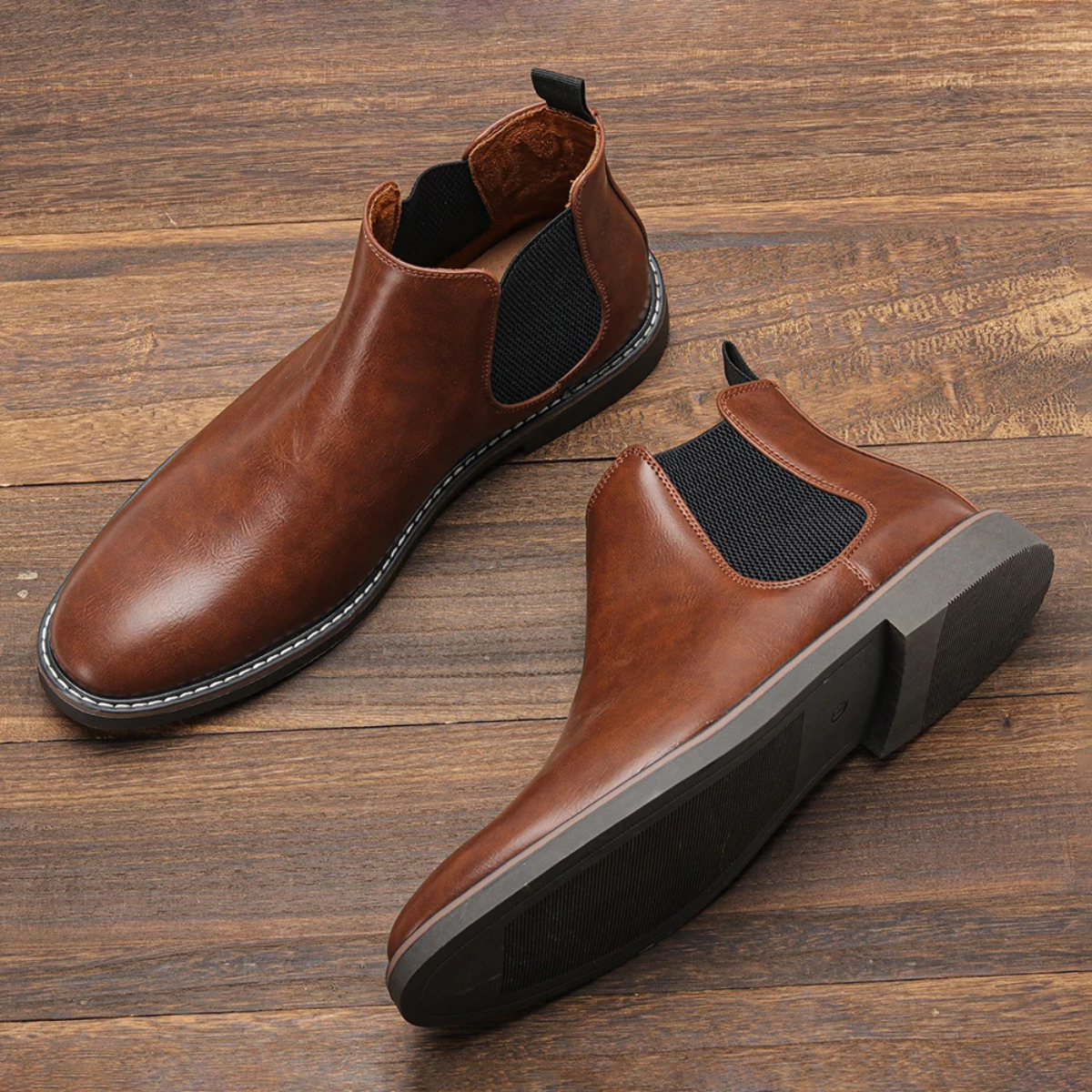 The Ridgeview Men’s Retro Slip On Chelsea Ankle Boots