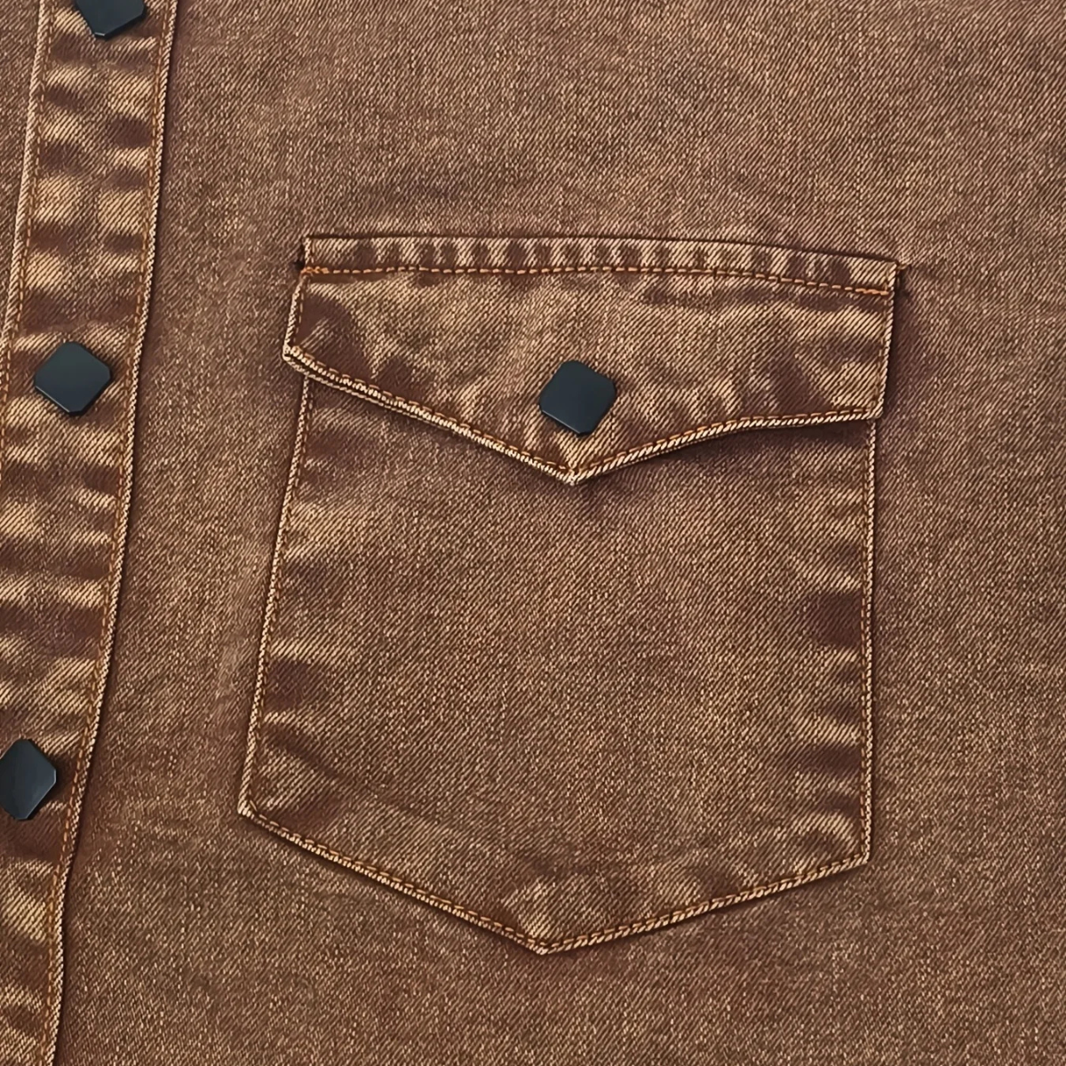The Belleford Men’s Vintage Washed Denim Workwear Shirt