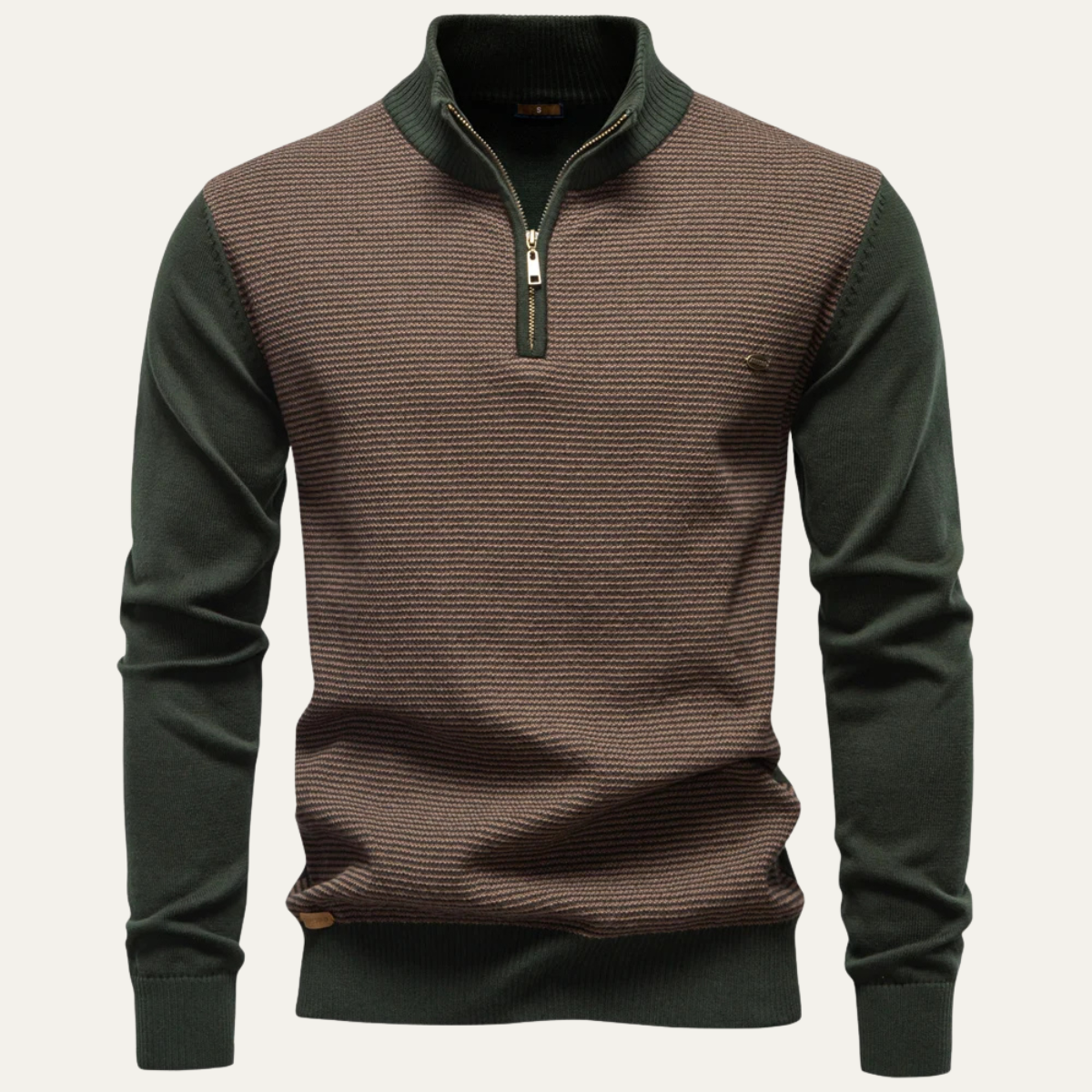 The Oban Men’s Half Zip Knit Winter Sweater