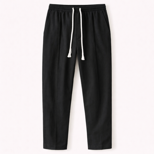 The Glenstone Men’s Lightweight Loose Fit Linen Blend Drawstring Pants