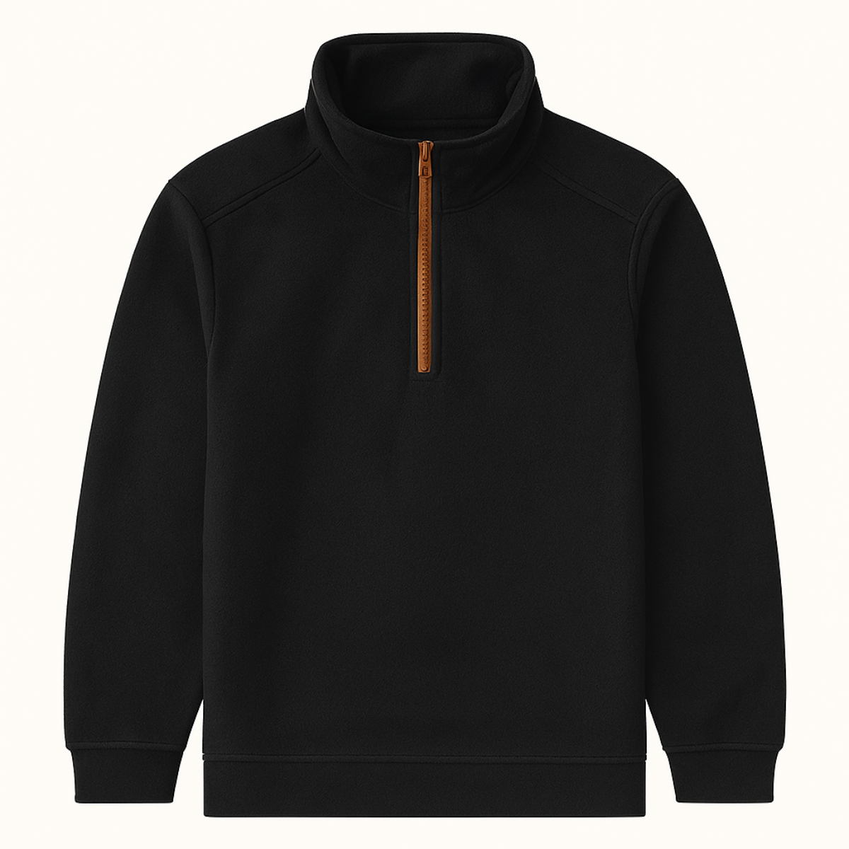 The Como Centro Men’s Winter Fleece Thick Half Zip Stand Collar Sweater