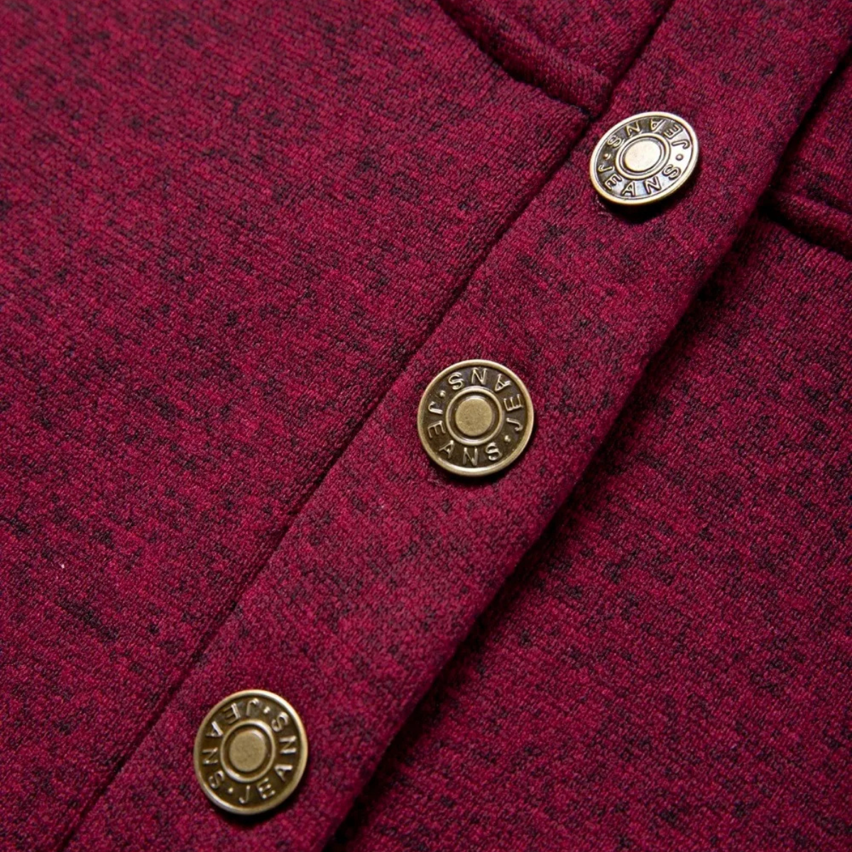 The Glenhurst Men's Stand Collar Fleece Sweater with Elbow Patches