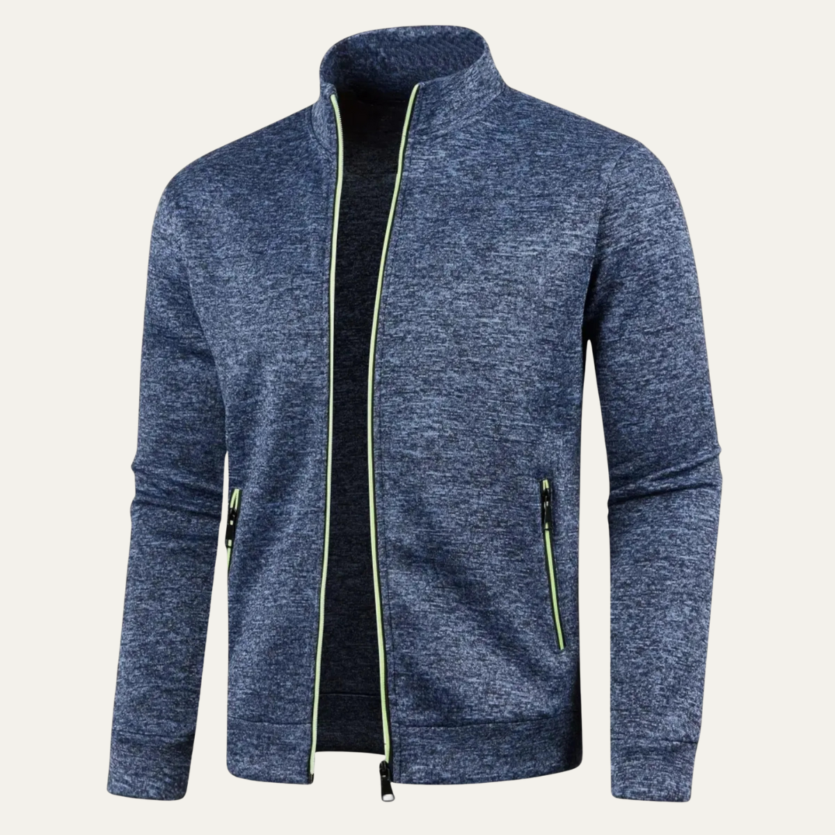 The Rovereto Men’s Classic Knit Zip Up Jacket
