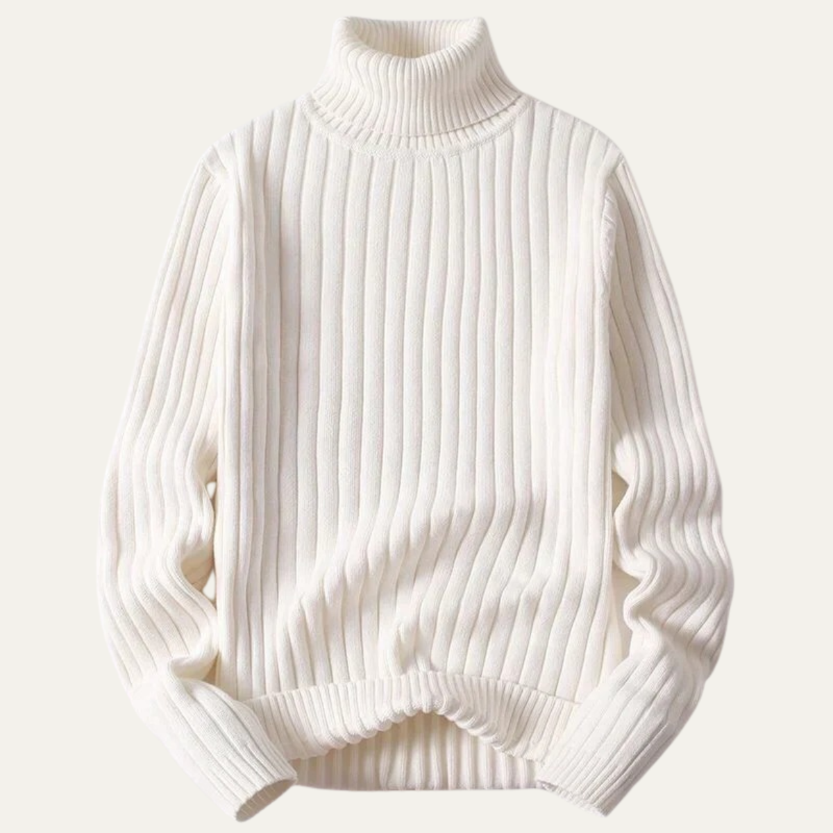 The Manchester Men's Wool Ribbed Turtleneck Knit Sweater