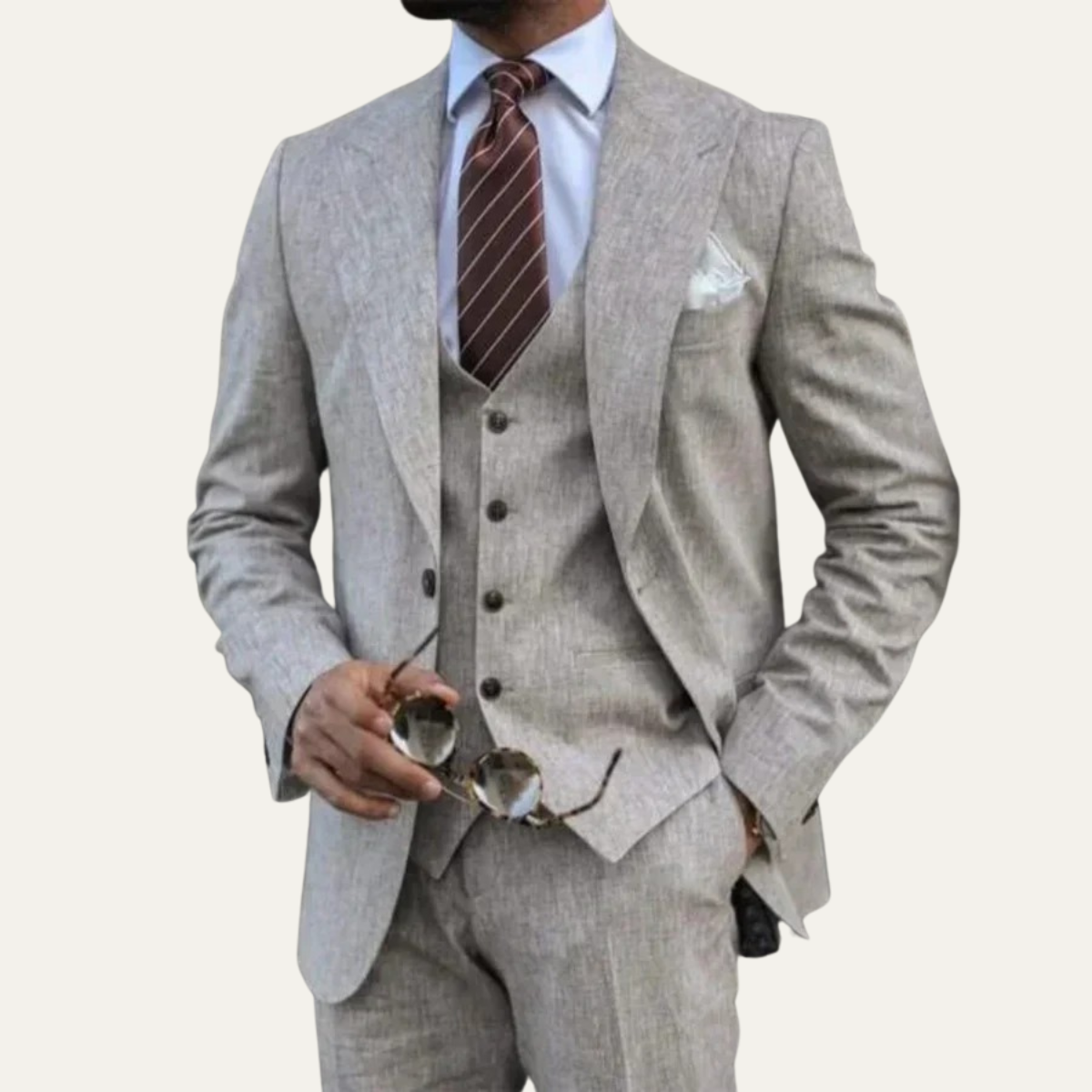 The Sulmona Men’s 3 Piece Suit – Blazer, Waistcoat & Trousers