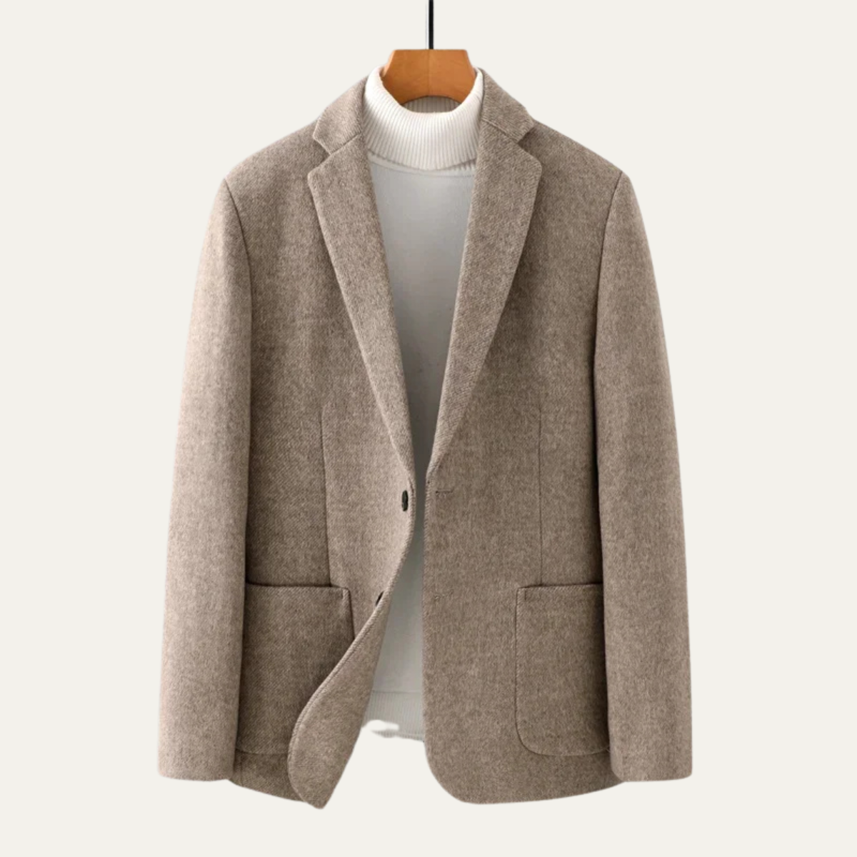 The Essex Men’s Wool Blend Single Breasted Business Casual Work Jacket