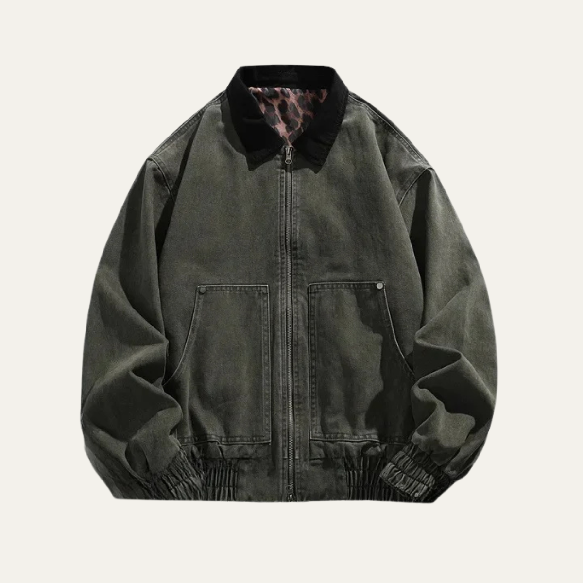 The Glendale Ridge Men’s Vintage Cotton Bomber Jacket