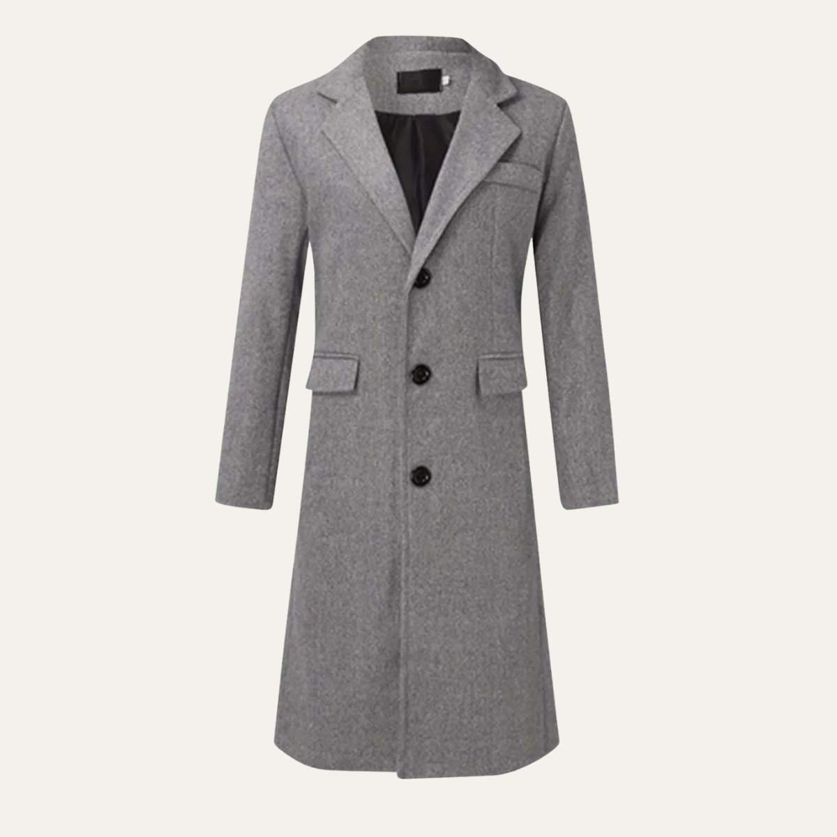 The Bergamo Men’s Luxury Trend Long Winter  Wool Overcoat