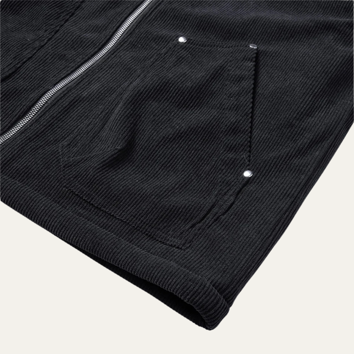 The Crosswood Men’s Corduroy Fleece Winter Zip Jacket