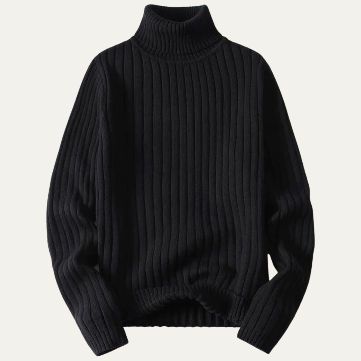 The Manchester Men's Wool Ribbed Turtleneck Knit Sweater