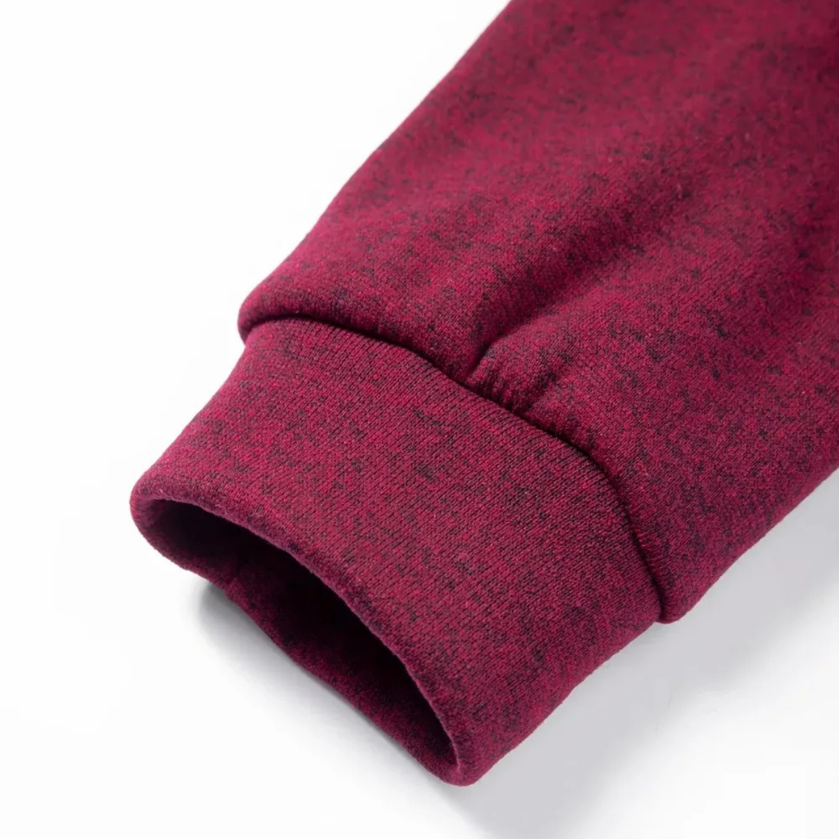 The Glenhurst Men's Stand Collar Fleece Sweater with Elbow Patches