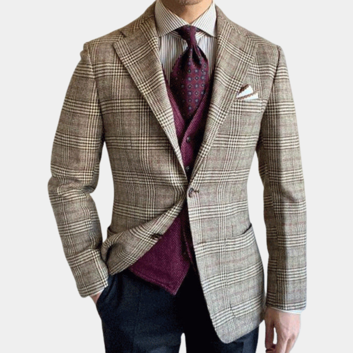 The Hartford Men’s Cotton Half Zip Ribbed Knit Sweater with Stand Collar