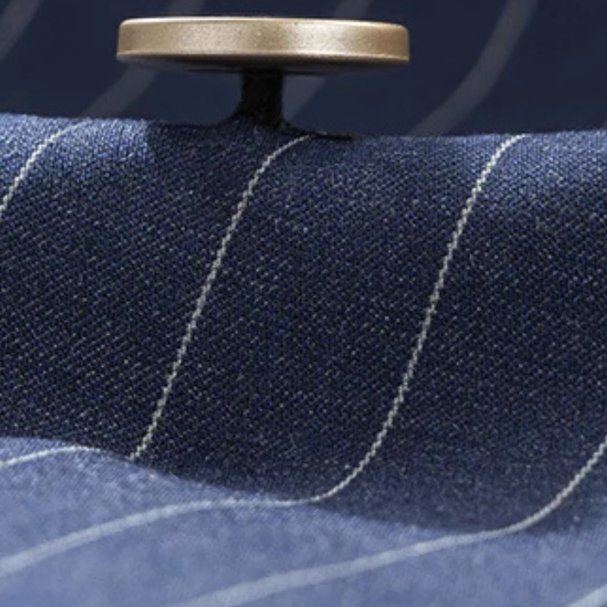 The Belleford Men’s Classic Pinstripe Suit – Elegant Double Breasted 2 Piece