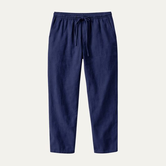 The Meadowgate Men’s Lightweight Breathable Drawstring  Cotton Linen Pants