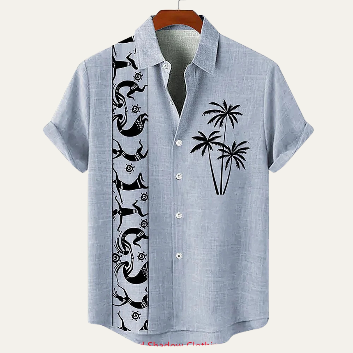 The Pavia Men’s Vintage Patchwork Button Down Linen Top