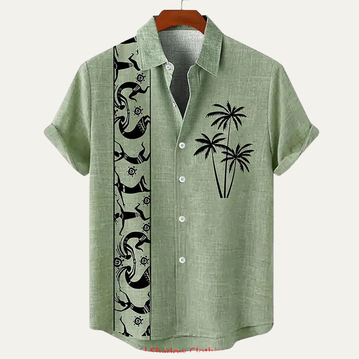 The Pavia Men’s Vintage Patchwork Button Down Linen Top