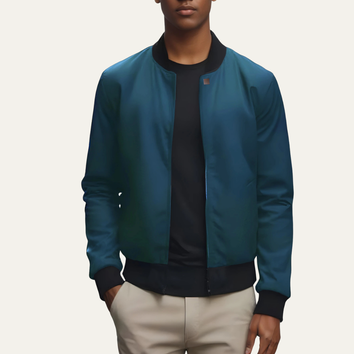 The Lowlands Men's Lightweight Zip-Up Bomber Jacket