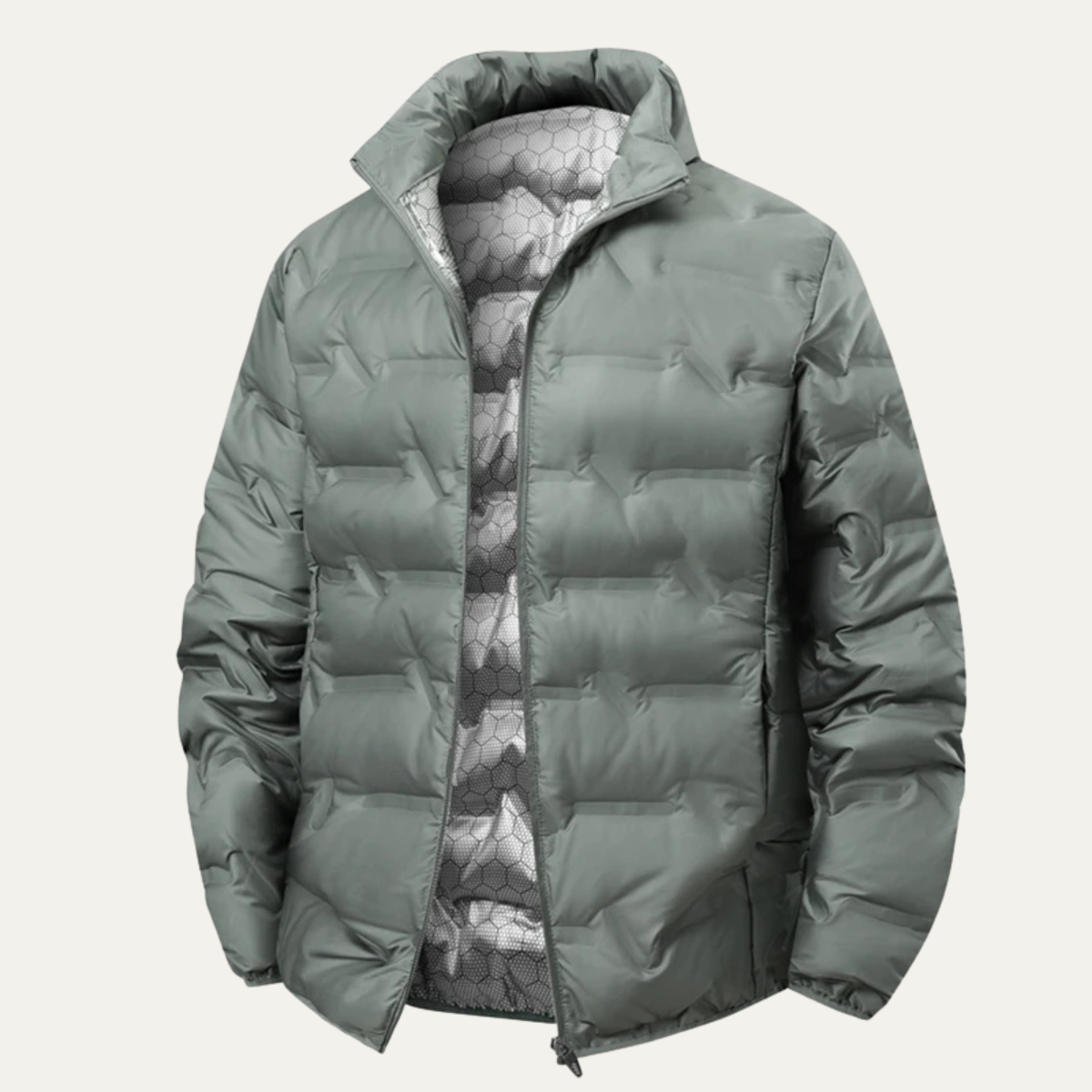The Ischia Men’s Warm Winter Quilted Puffer Jacket