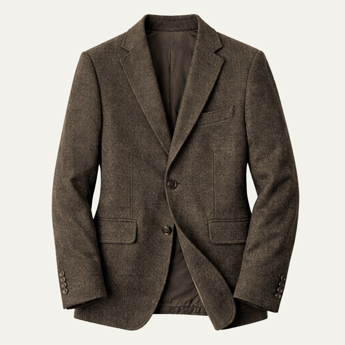 The Fairmont Hill Men’s Retro Tweed Wool Herringbone Casual Blazer