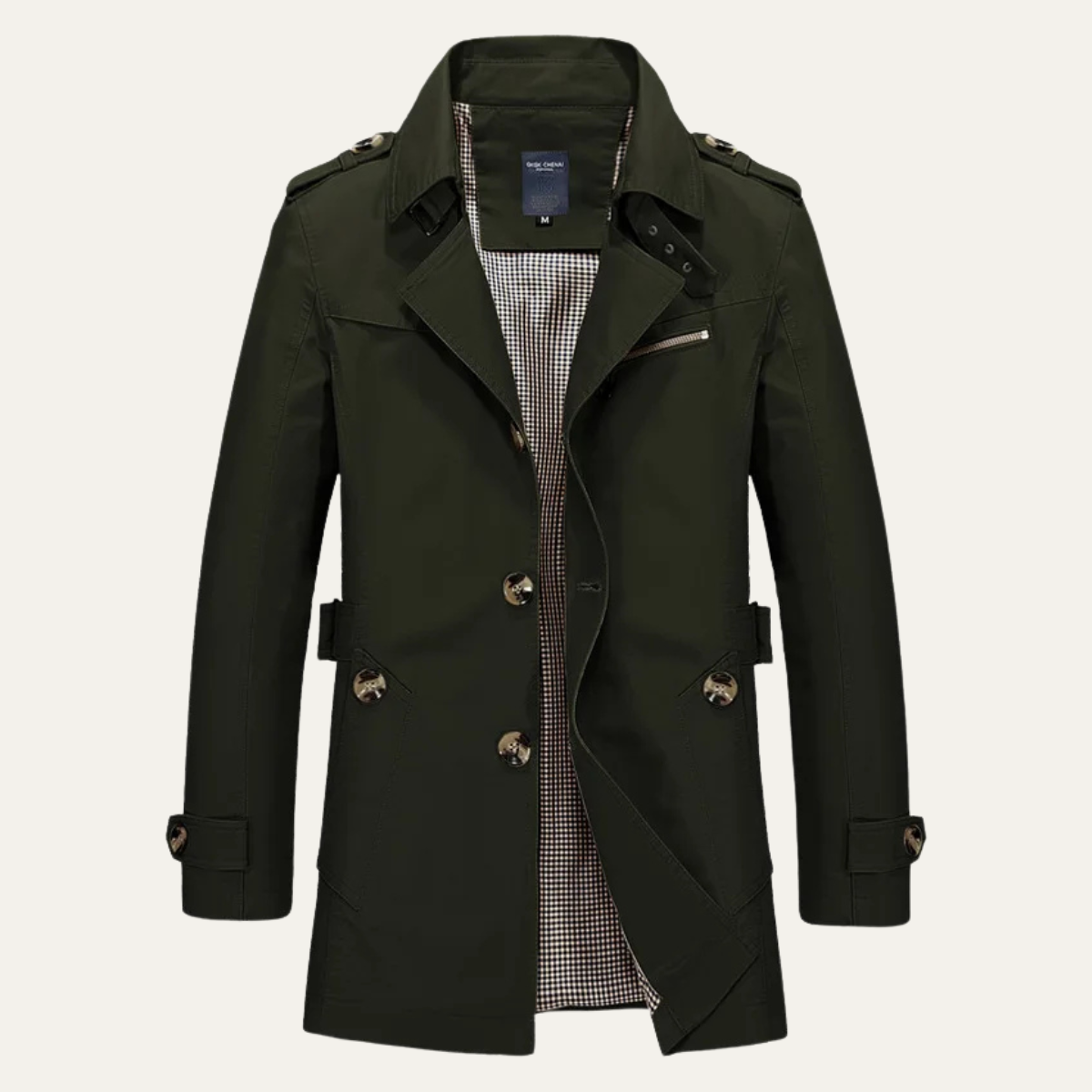 The Royalton Men's Trenchcoat – Classic Double Breasted Waterproof Overcoat