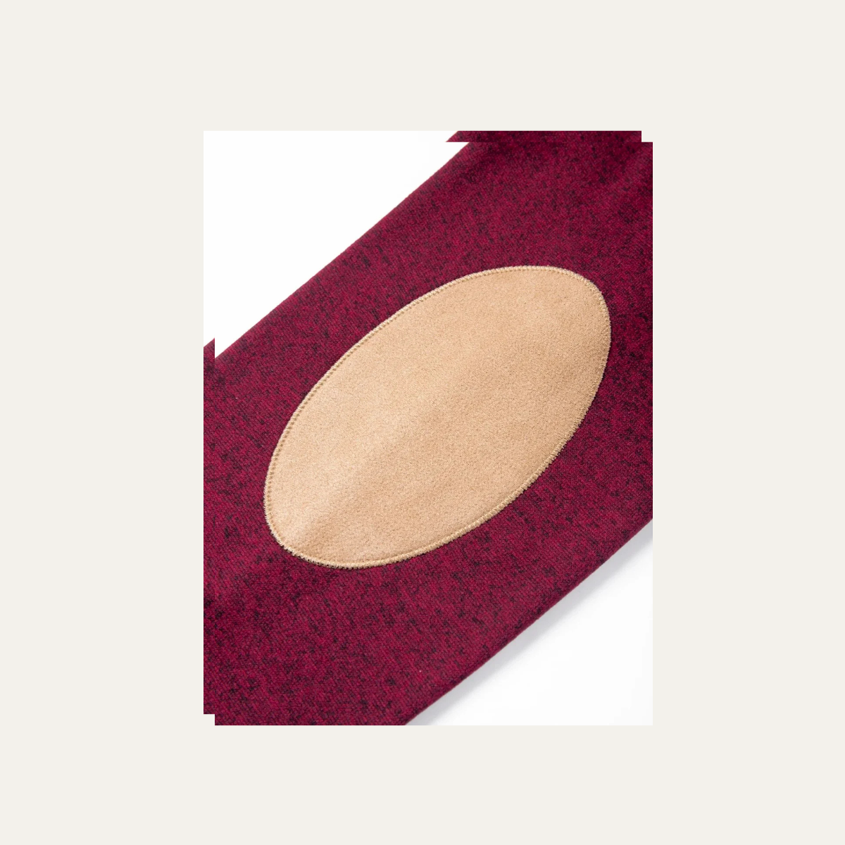 The Glenhurst Men's Stand Collar Fleece Sweater with Elbow Patches