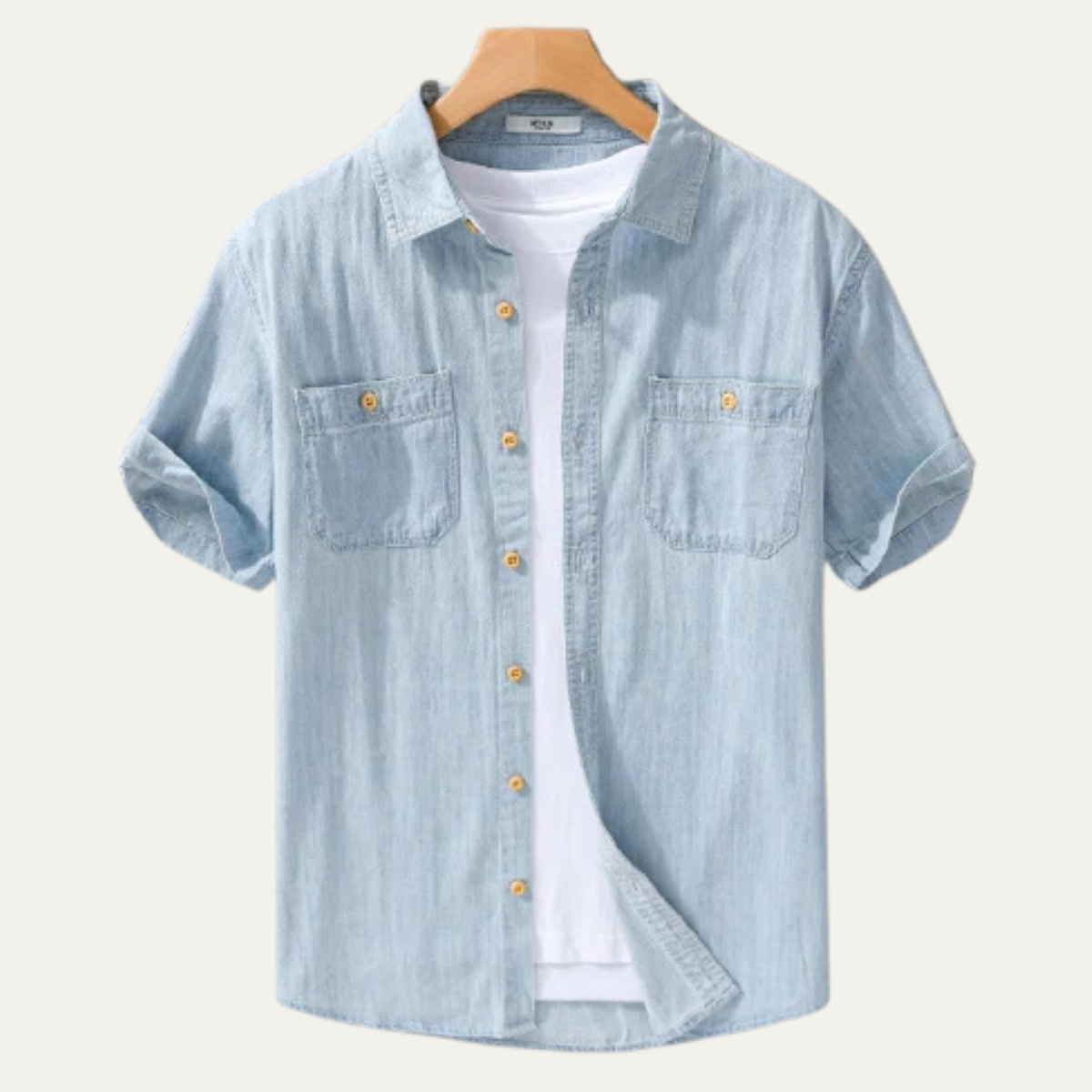 The Silvercrest Ridge Men’s Casual Denim 100% Cotton Shirt