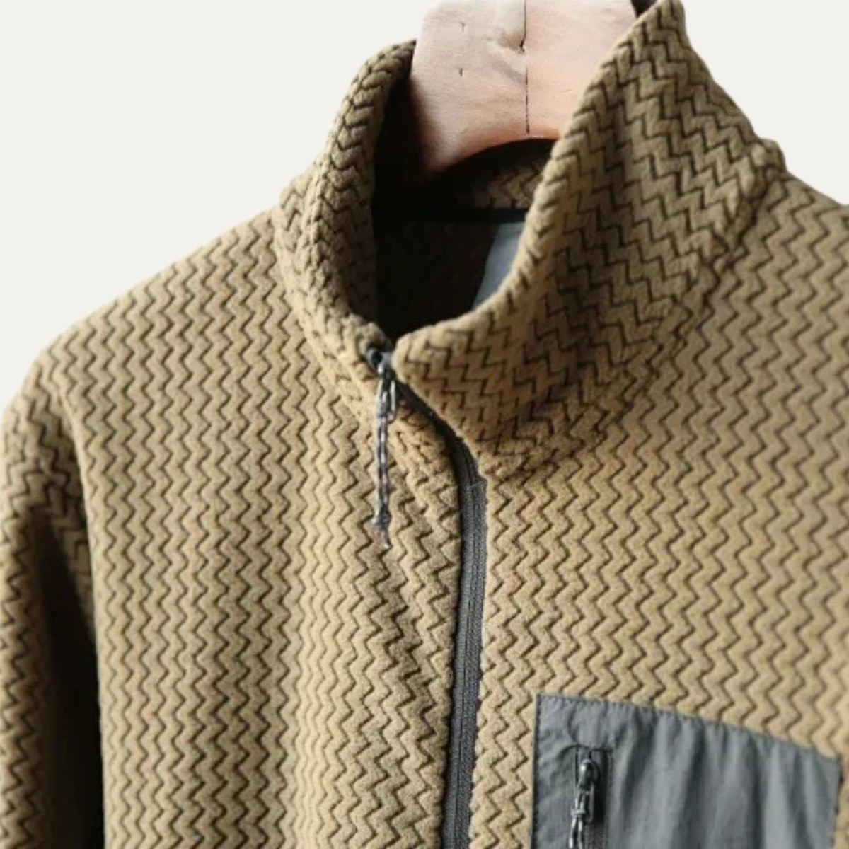 The Bellano Men’s Half Zip Fleece Sweater with Chest Pocket