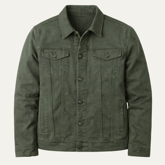 The Redstone Men’s Classic Slim Fit Vintage Denim Jacket