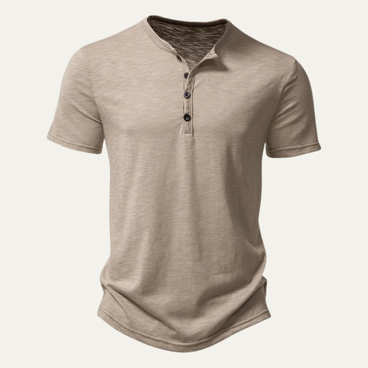 The Windsor Men’s Casual Henley Collar Summer T Shirt