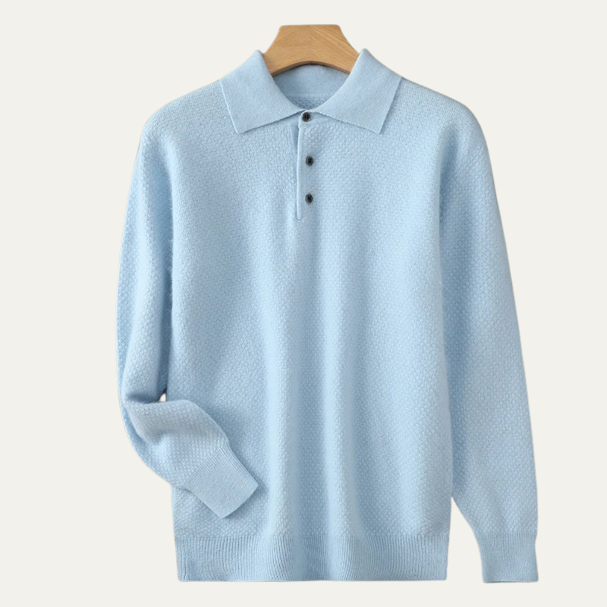 The Timberfall Men’s Trendy Cashmere Polo Collar Knit Sweater