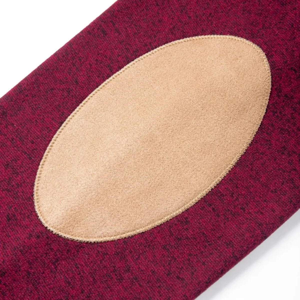 The Glenhurst Men's Stand Collar Fleece Sweater with Elbow Patches