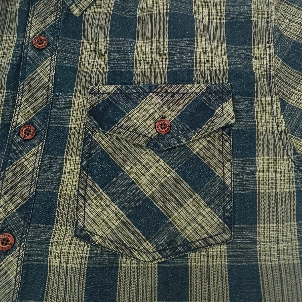 The Hawthorne Creek Men’s Vintage Plaid Denim Shirt Jacket