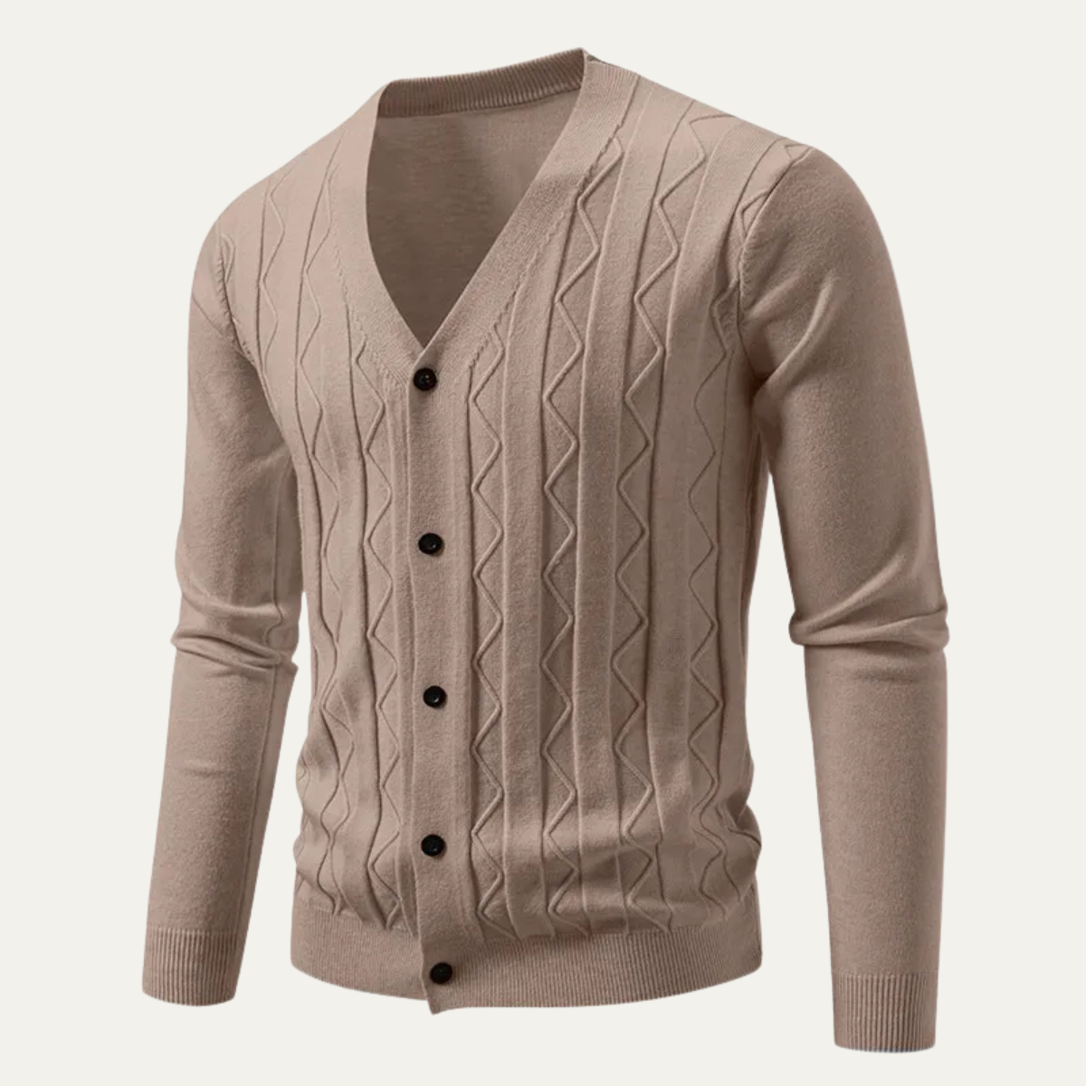 The Paisley Men's Lightweight V Neck Knit Cardigan Sweater