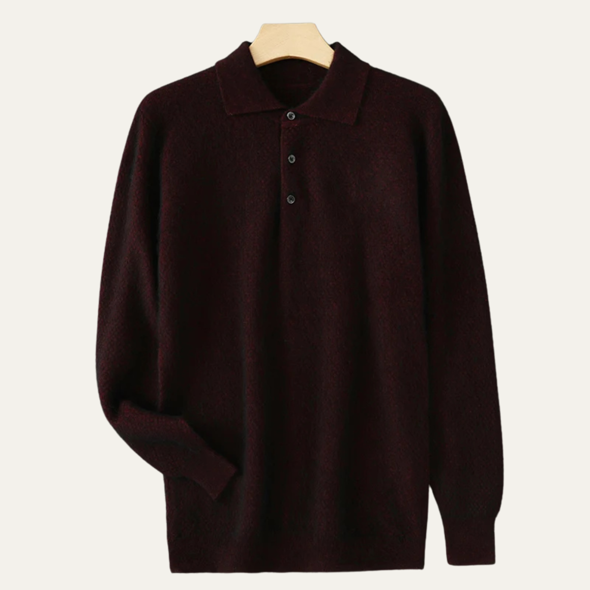 The Timberfall Men’s Trendy Cashmere Polo Collar Knit Sweater