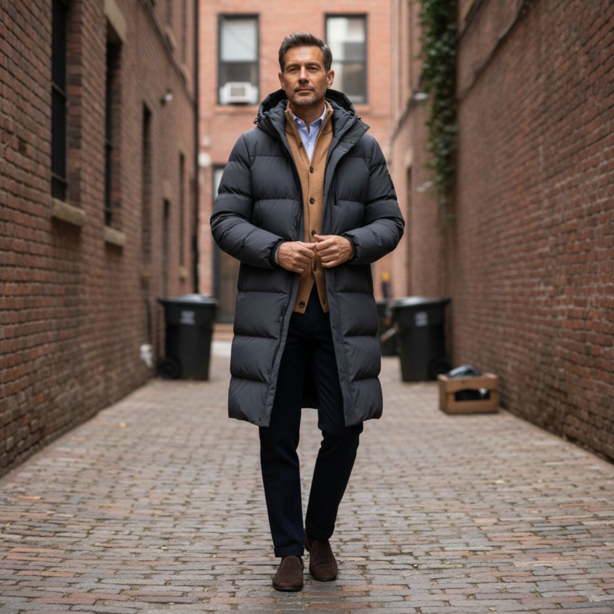 The Wickham Men's Insulated Longline Puffer Coat