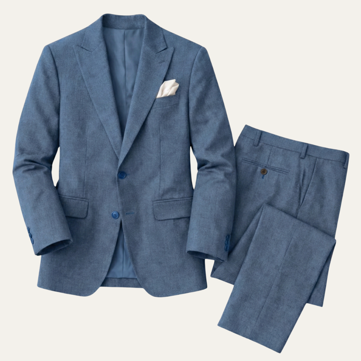 The Lucerne Men’s Classic Linen Suit Set – Blazer & Pants