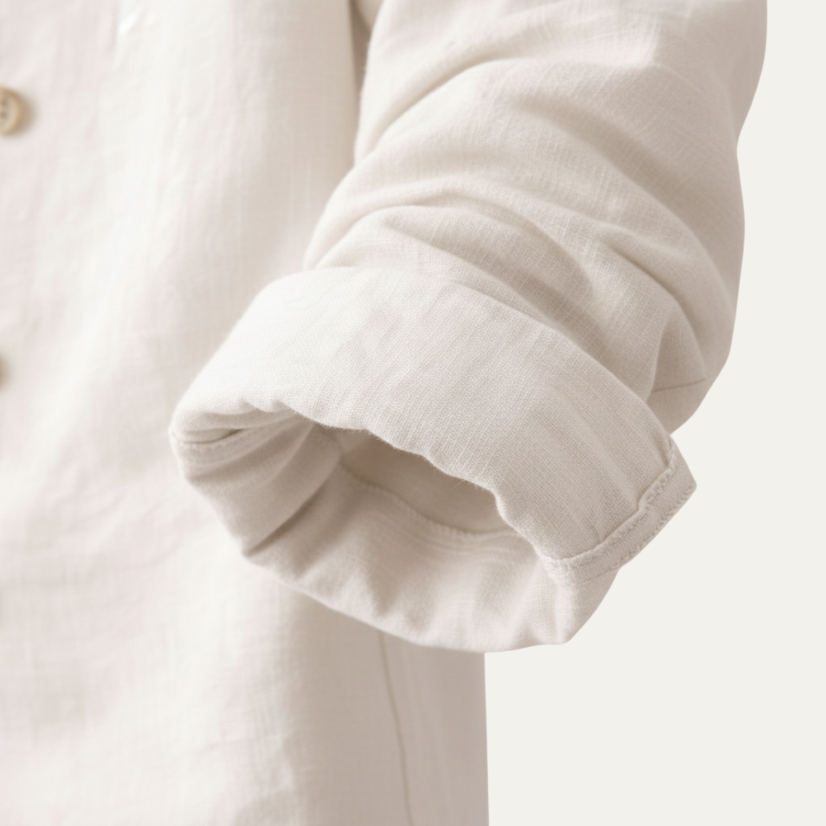 The Coventry Men’s Vintage Double Breasted Cotton Linen Shirt