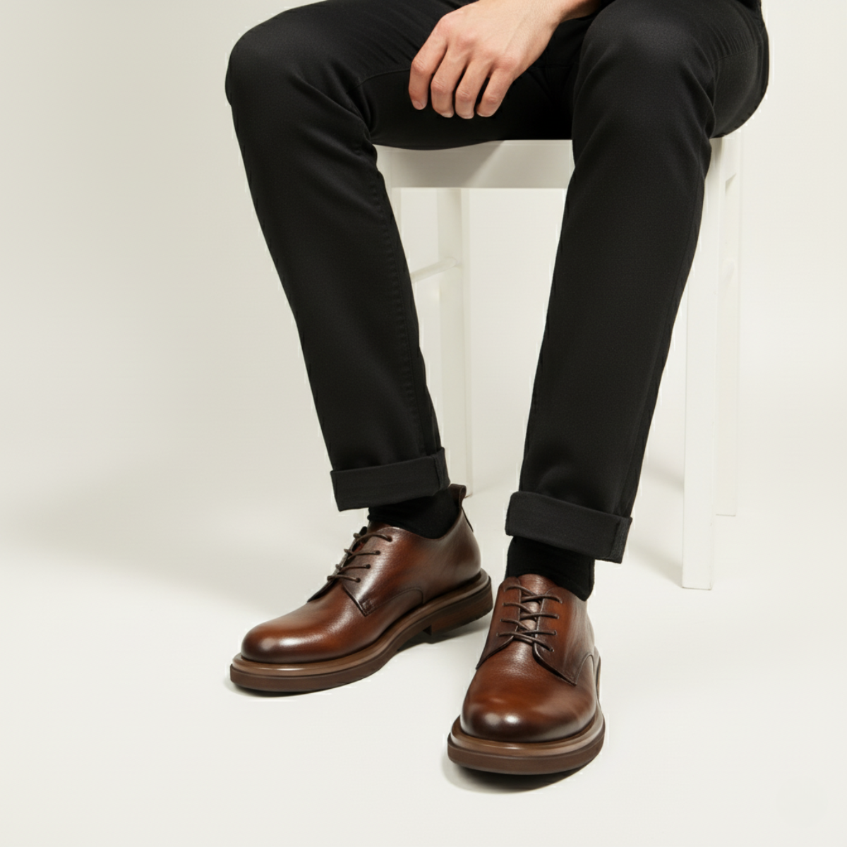 The Trento Men’s Leather Dress Shoe – Formal Lace Up Smart Shoe